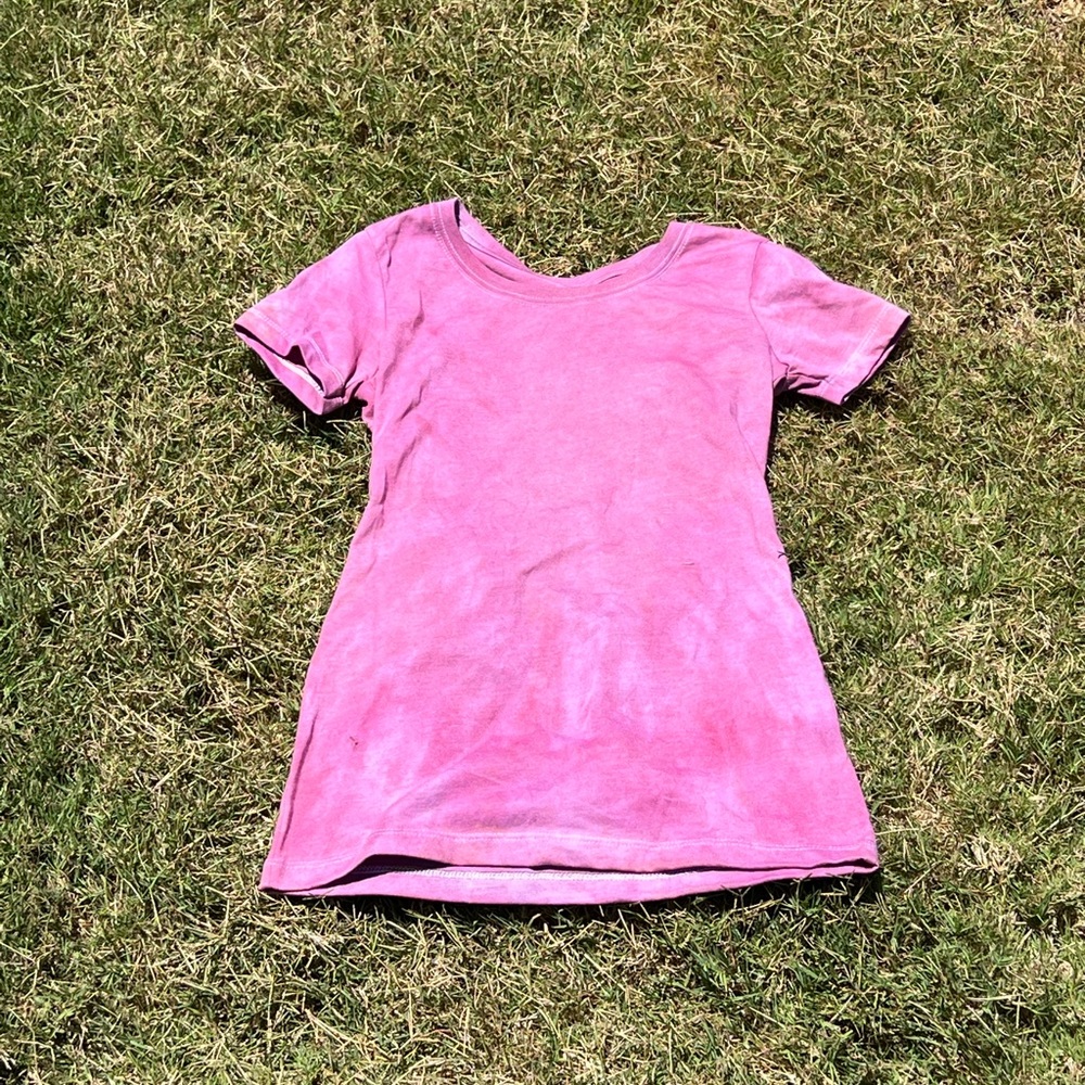 Pink tie dye t shirt